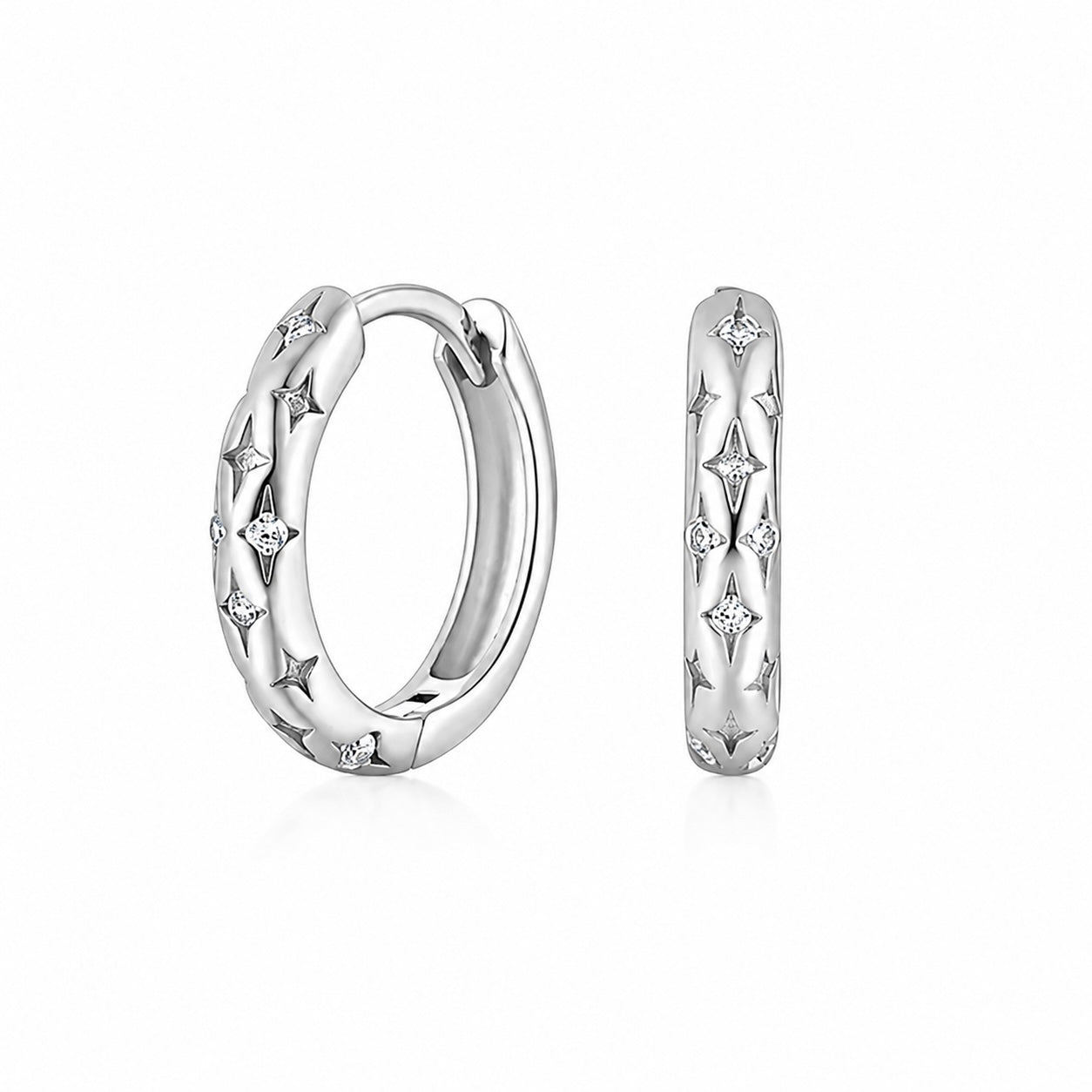 Starlight Silver Earrings