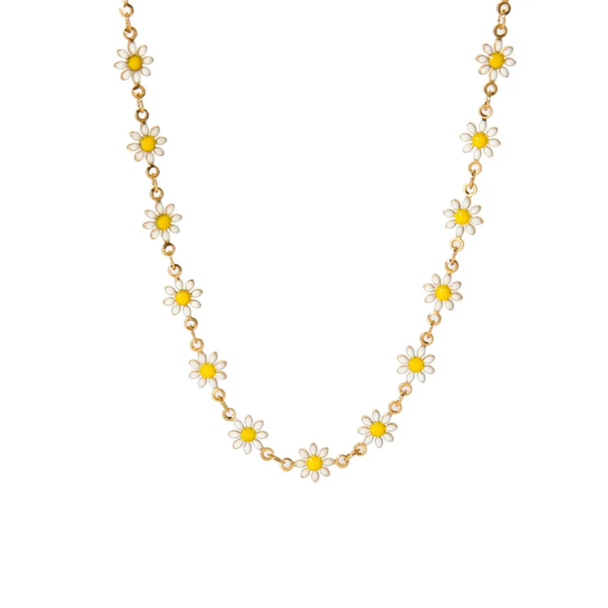 Daisy White Necklace