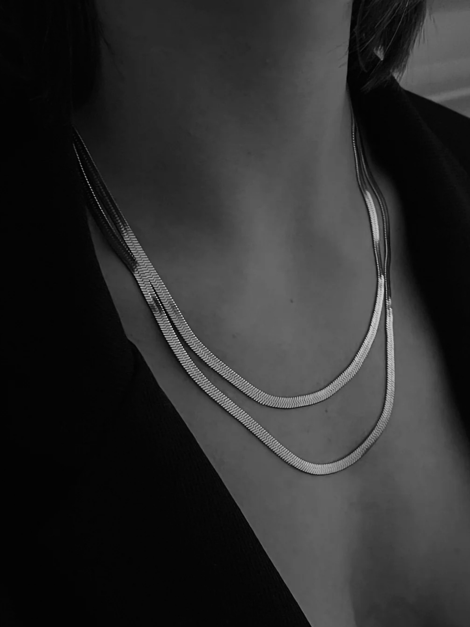 Snake Silver Chain Necklace