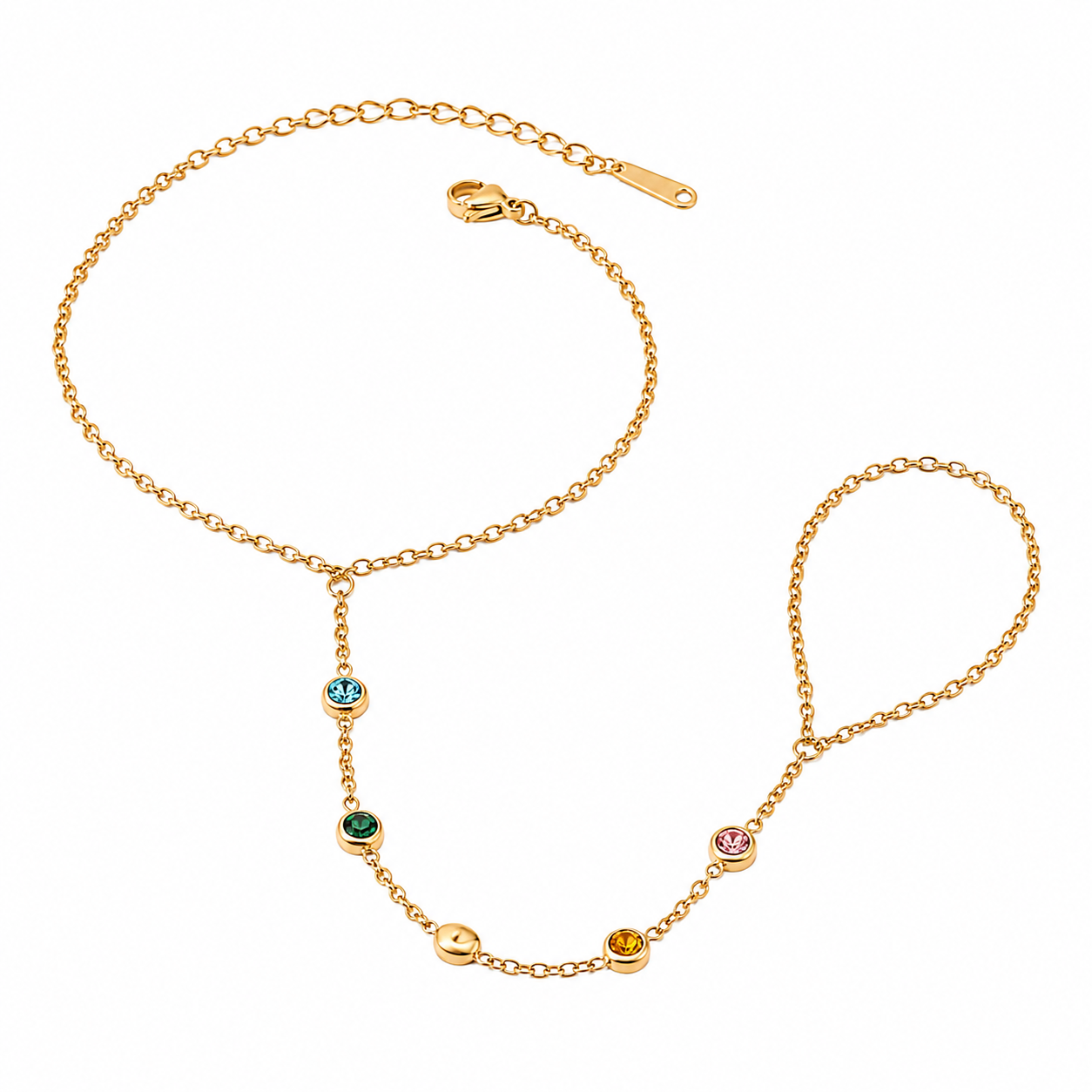 Lily Rainbow Hand Chain