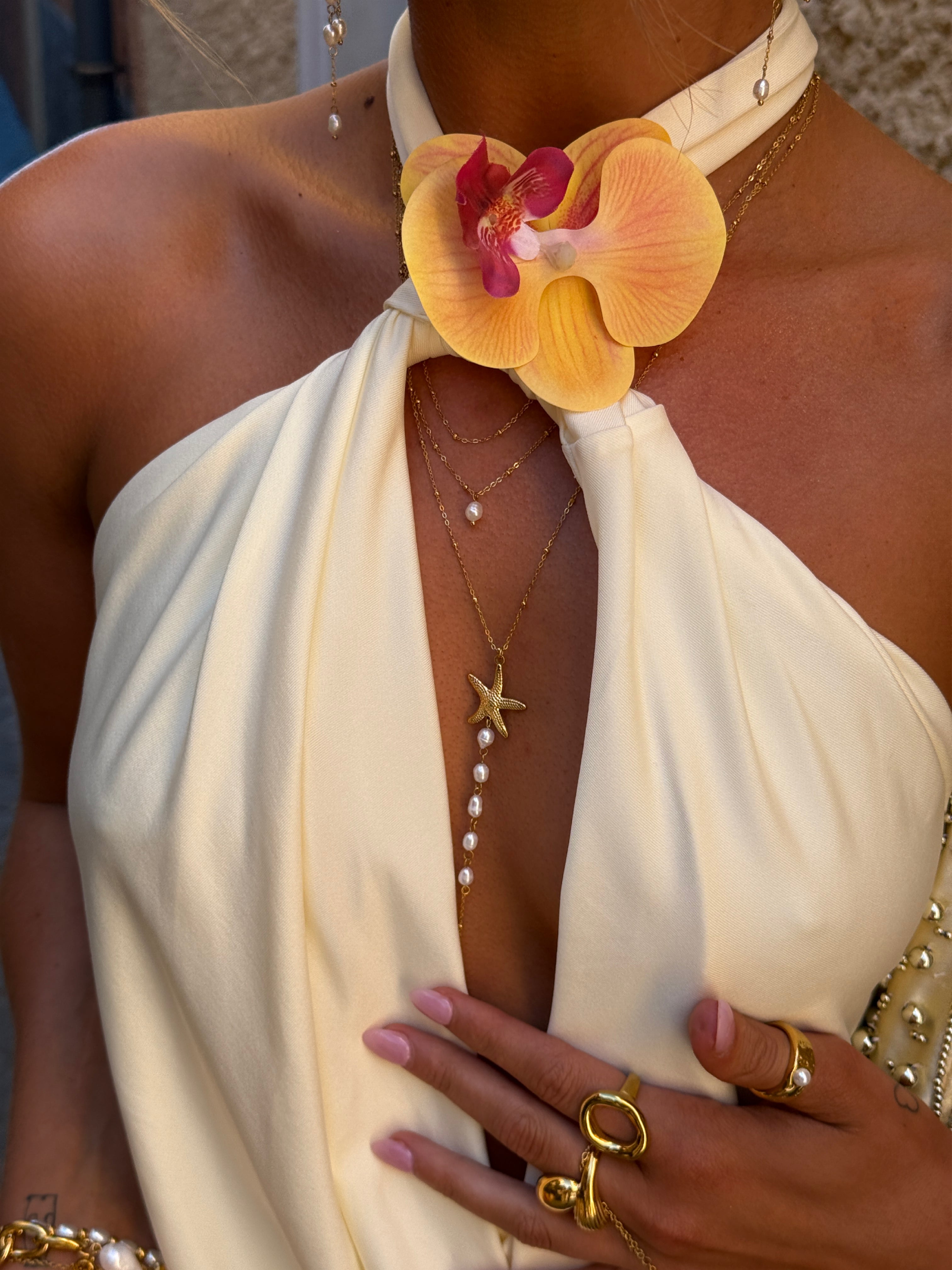 Judy Starfish layered Necklace