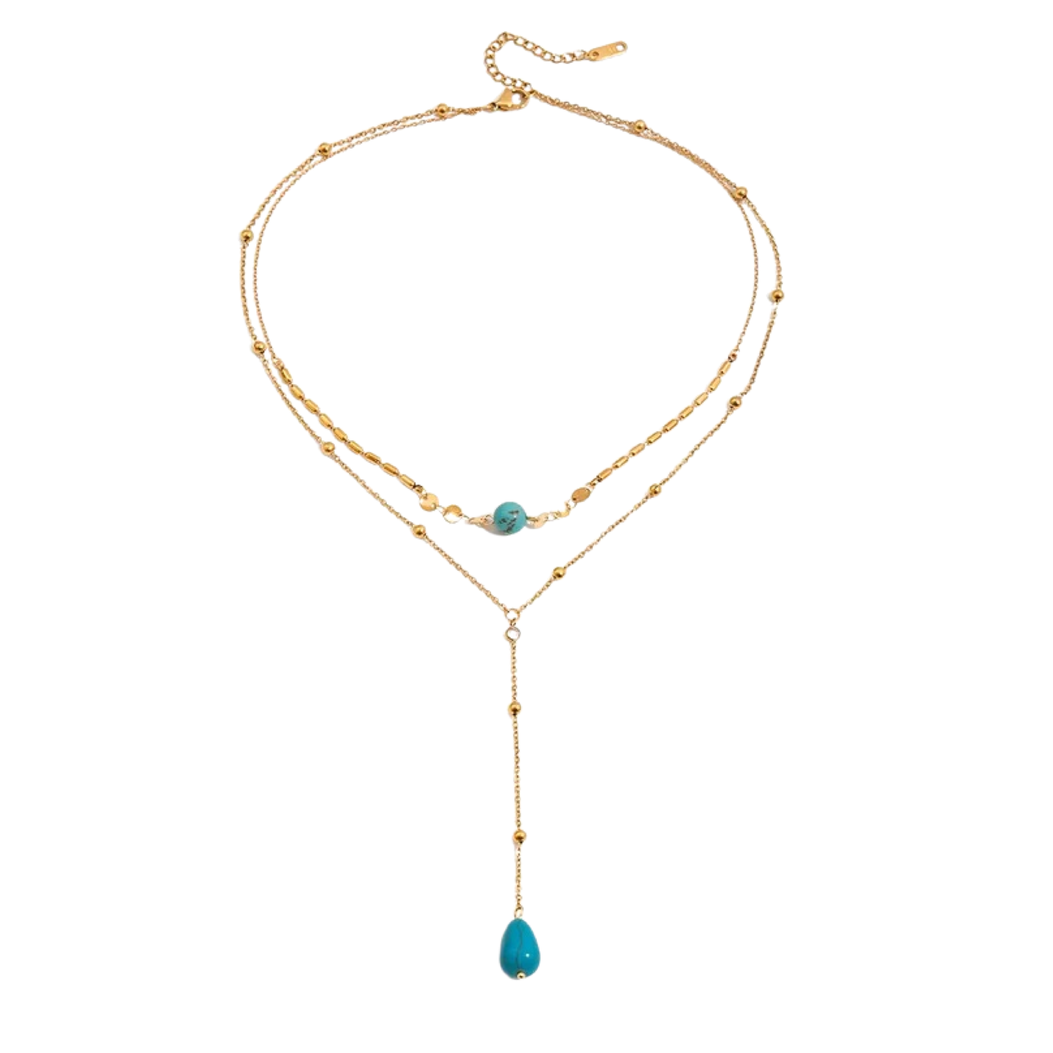 Oyster Turquoise Layered Necklace