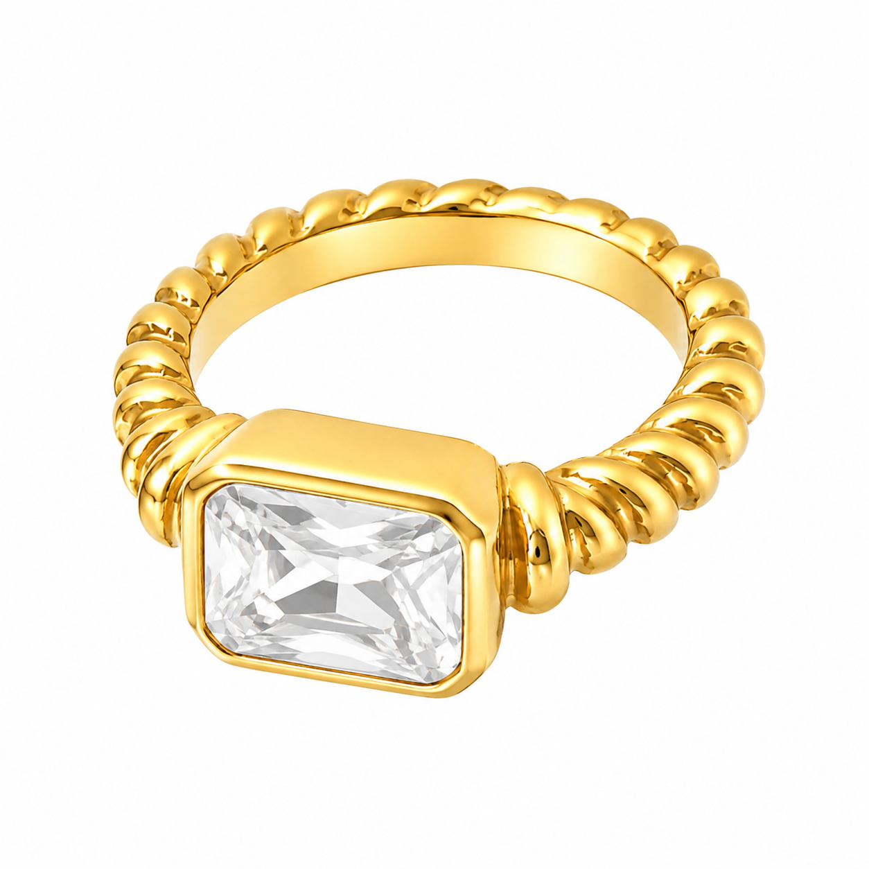 Matte White Ring