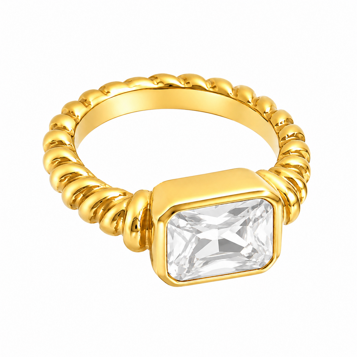 Matte White Ring