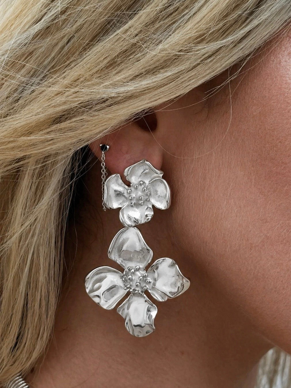 Montana Flower Silver Earrings