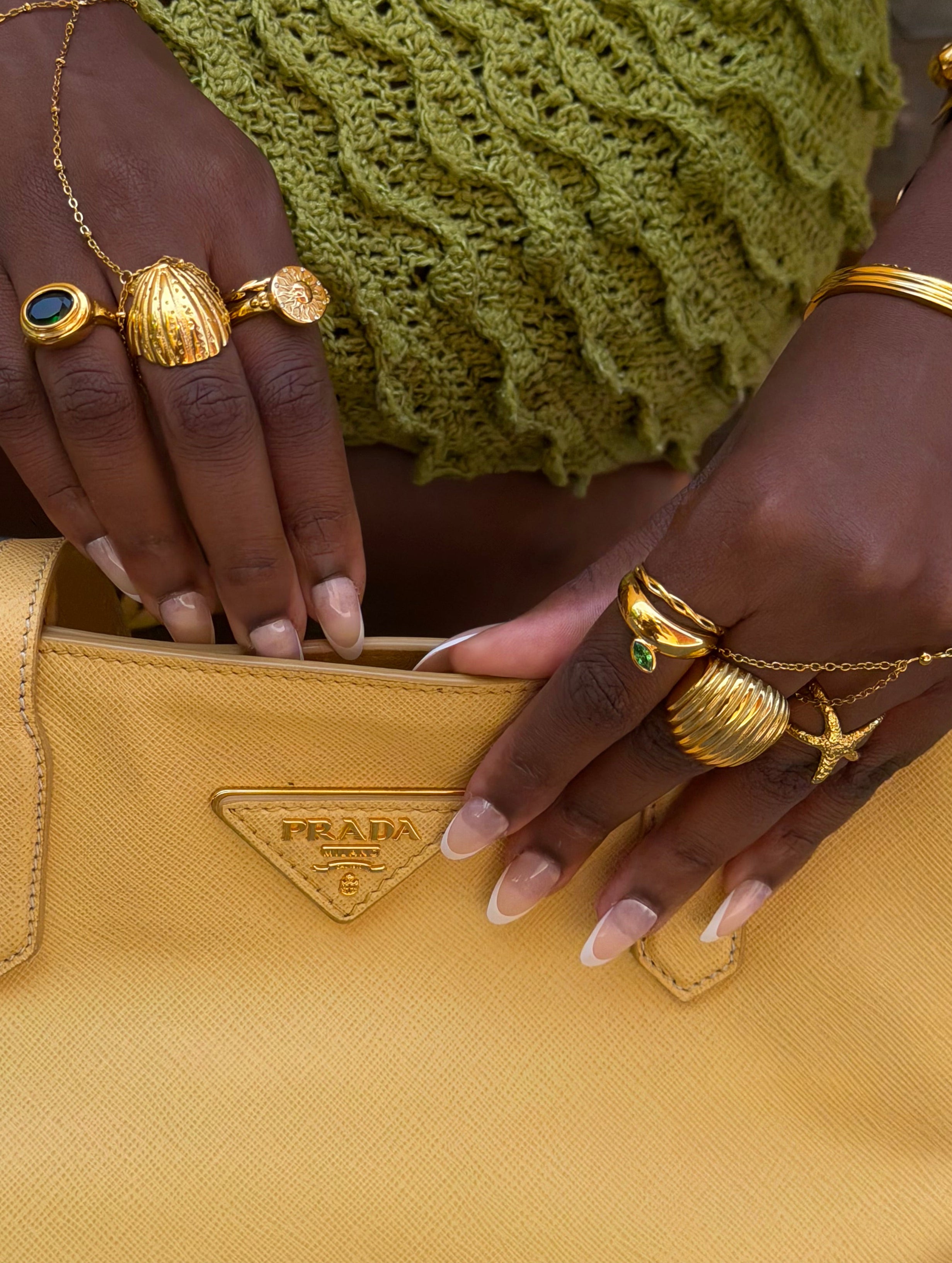 Cammy Green Stone Ring