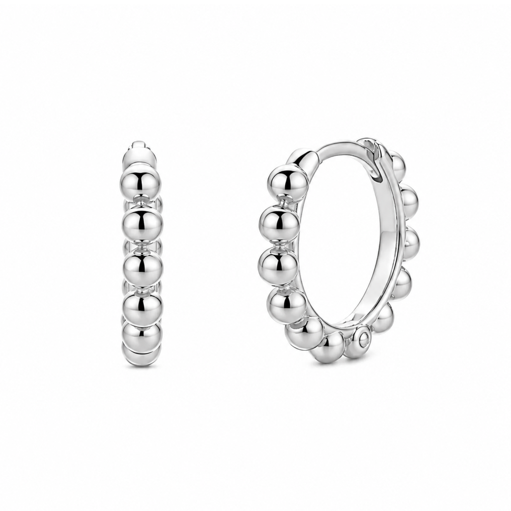 Tash 12mm Silver Earrings