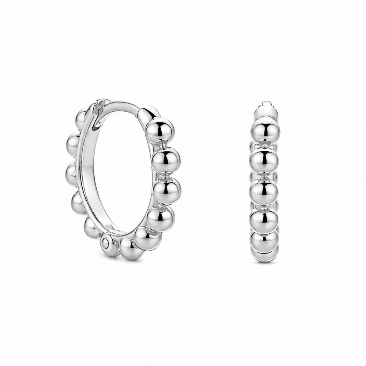 Tash 12mm Silver Earrings