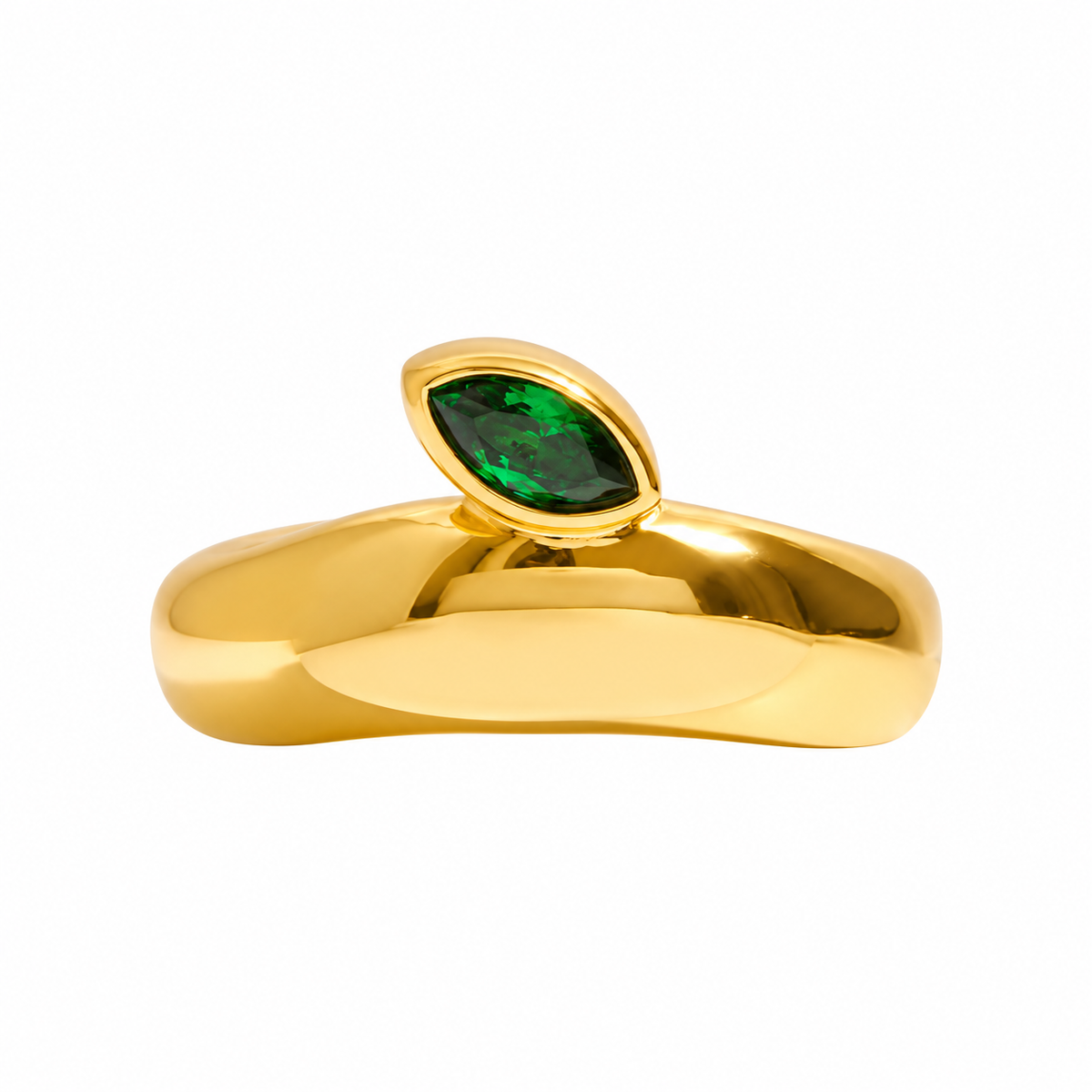 Cammy Green Stone Ring