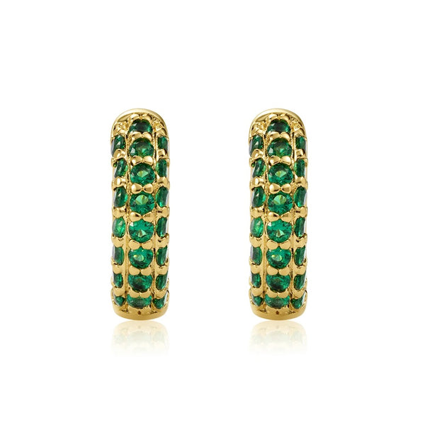 Caiden Green Stone Earring