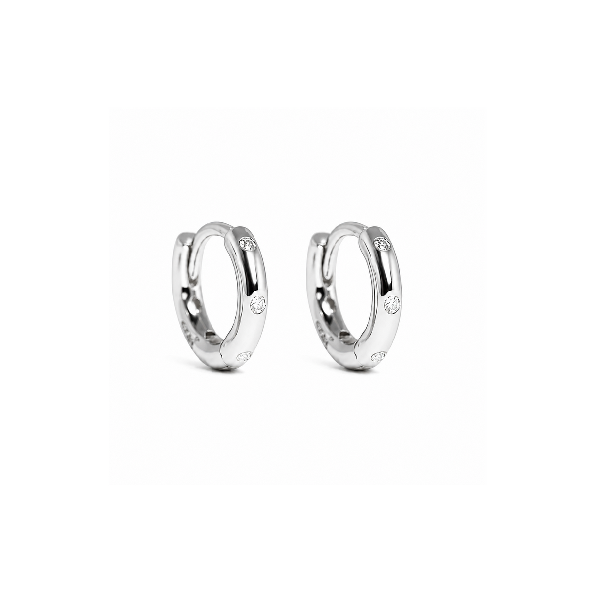 Kara 6mm Silver Mini Earrings