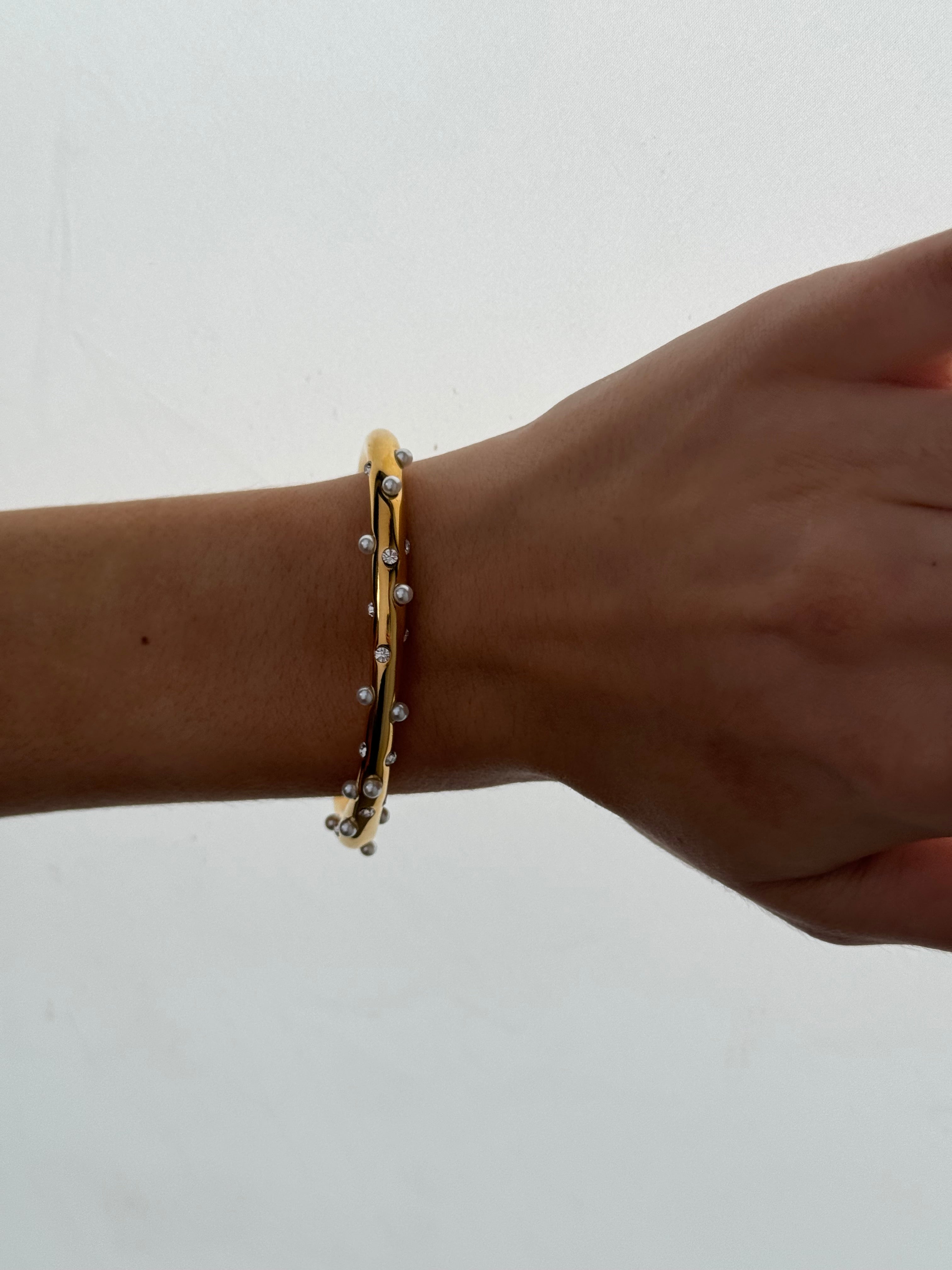 Amaris Pearl Cuff Bracelet