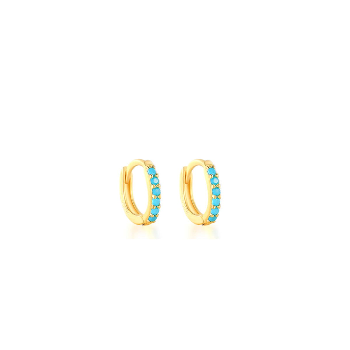 Aella Turquoise 7mm Earrings