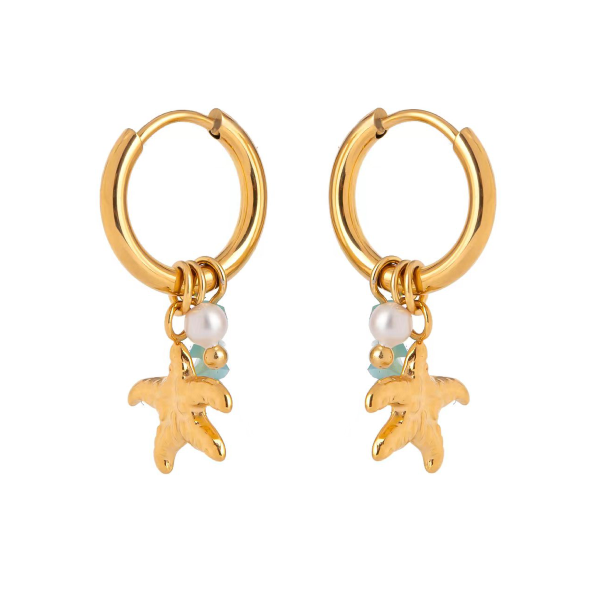 Layla Starfish Charm Earrings