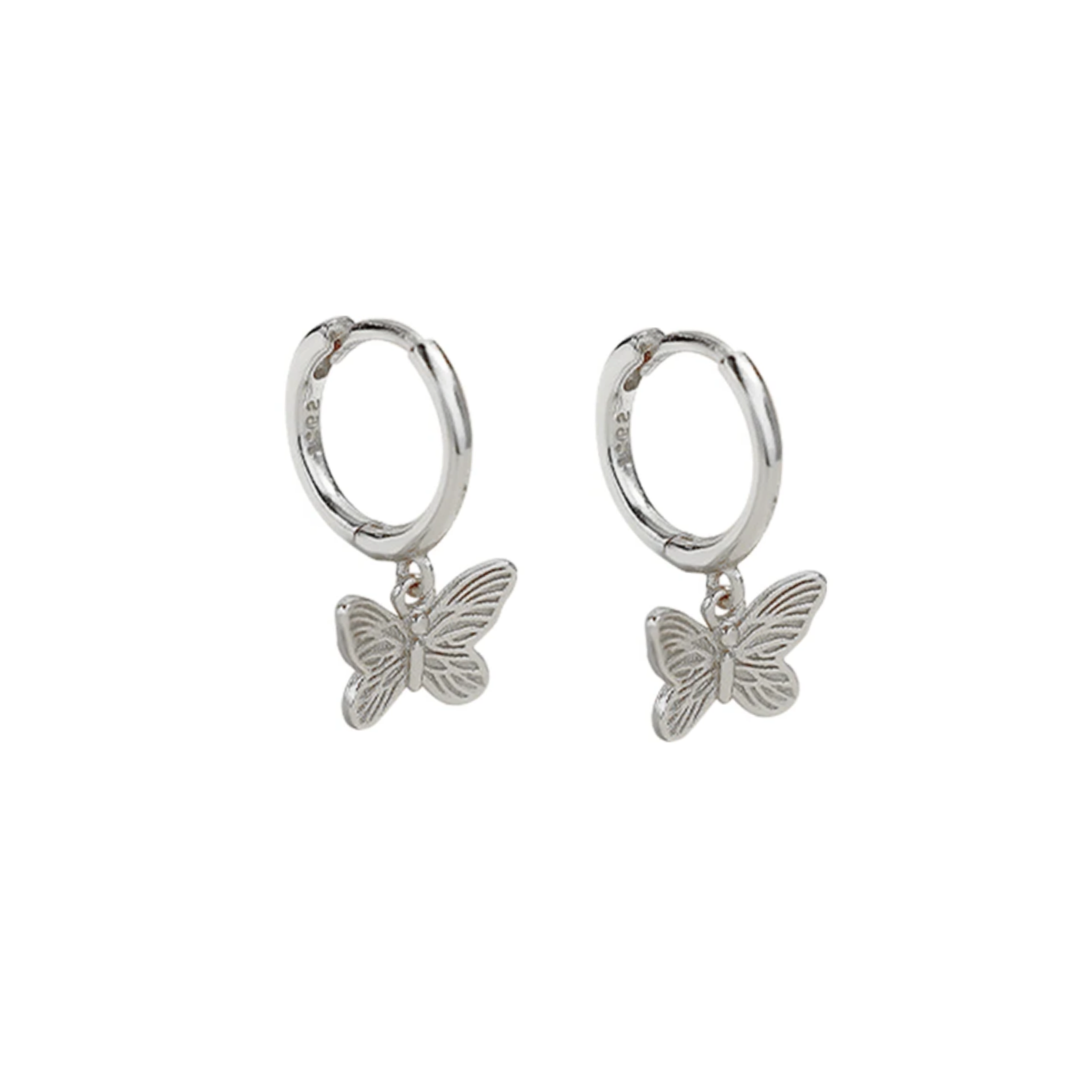 Butterfly Silver Earring