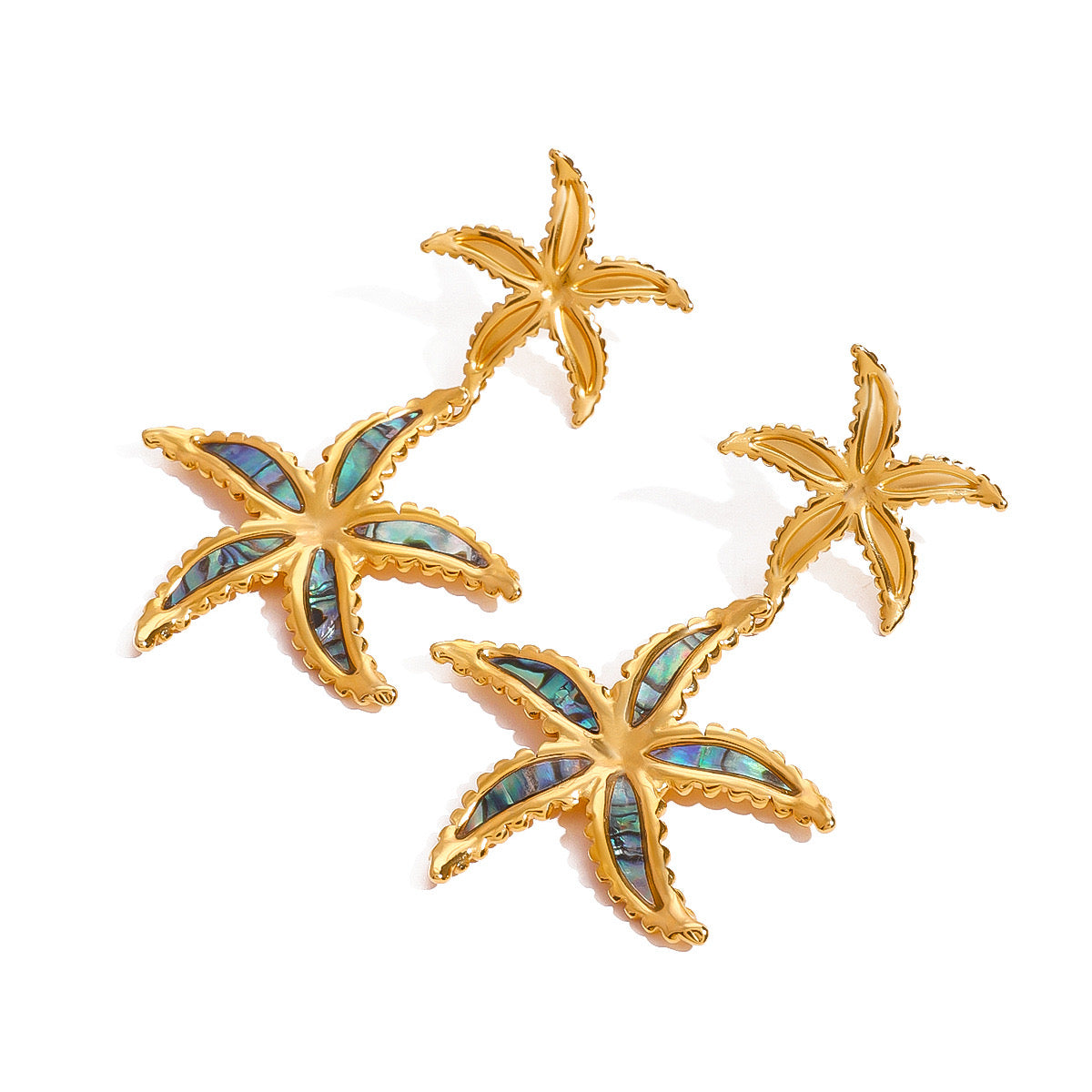 Cassia Stud Earrings - Emerald