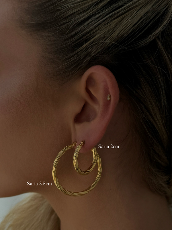 Sarina Hoop 3.5cm Earring