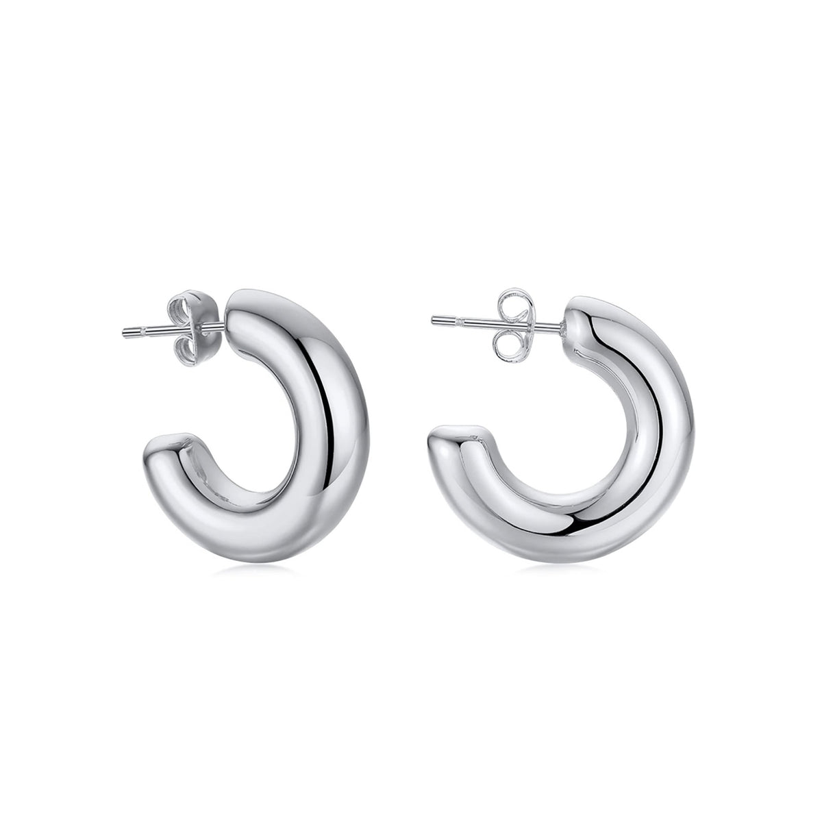 Duska Silver Earrings