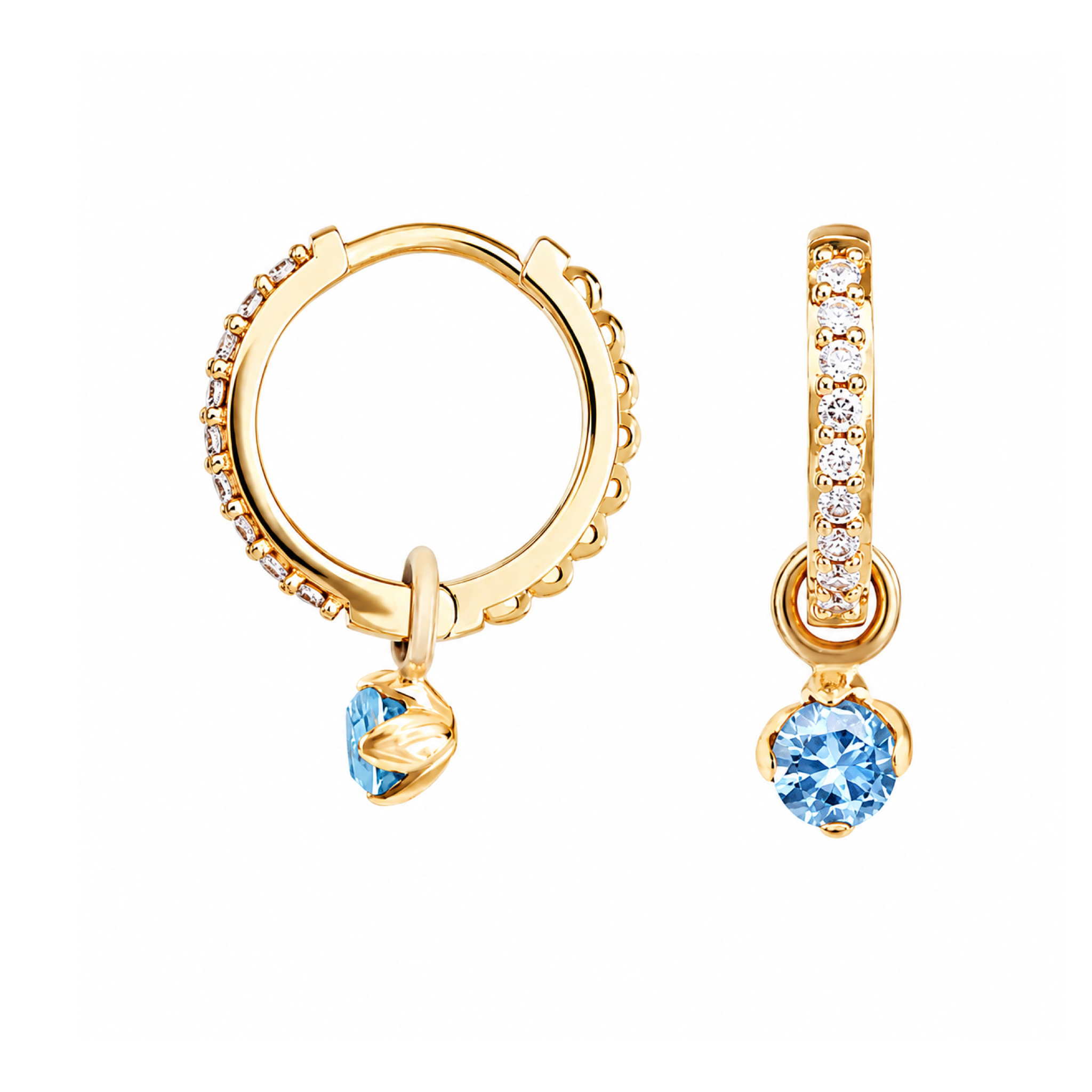 Loie Blue Gaze Mini Earrings