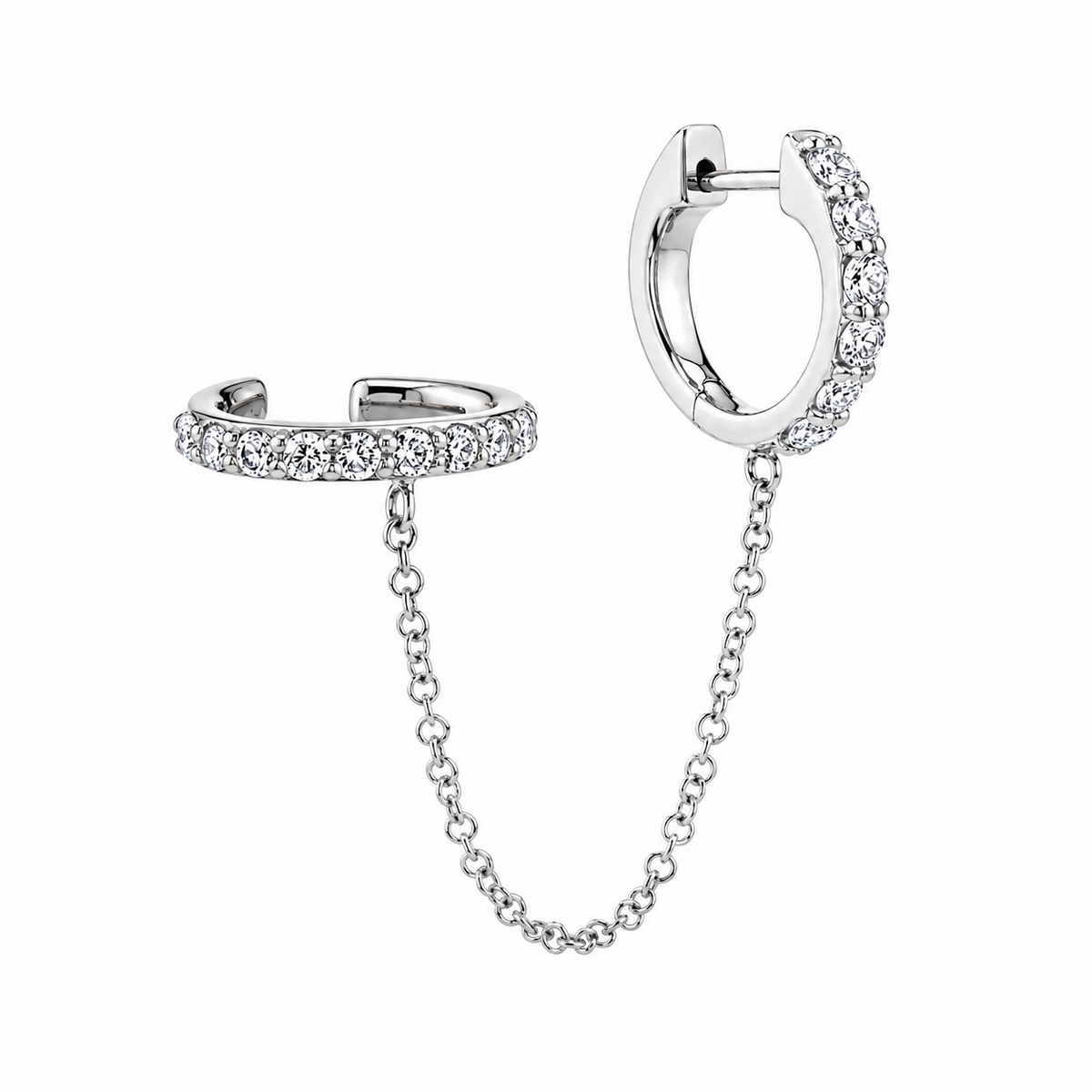 Ashley Silver Cuff Earring
