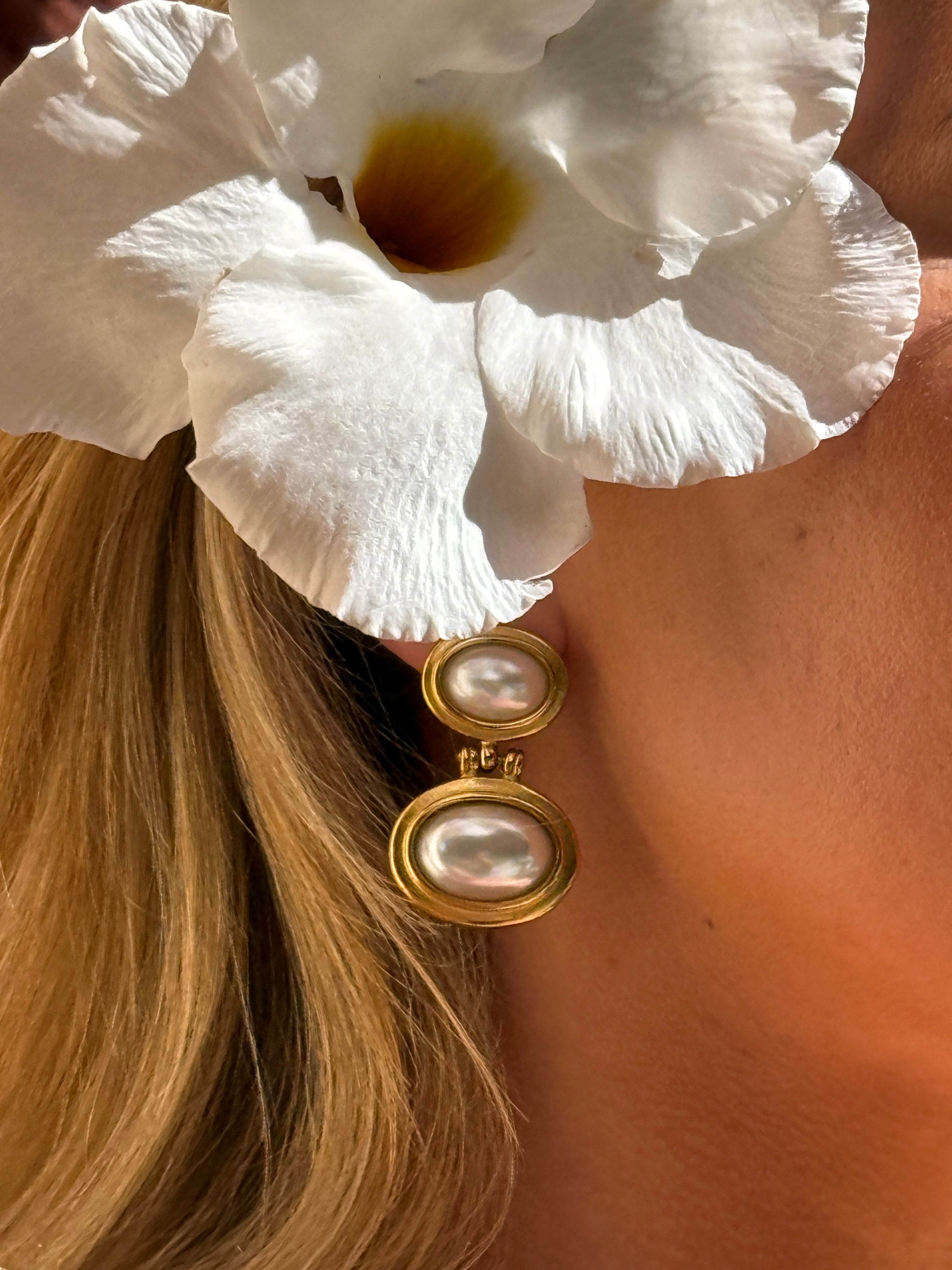 Ashford Pearl Vintage Earrings