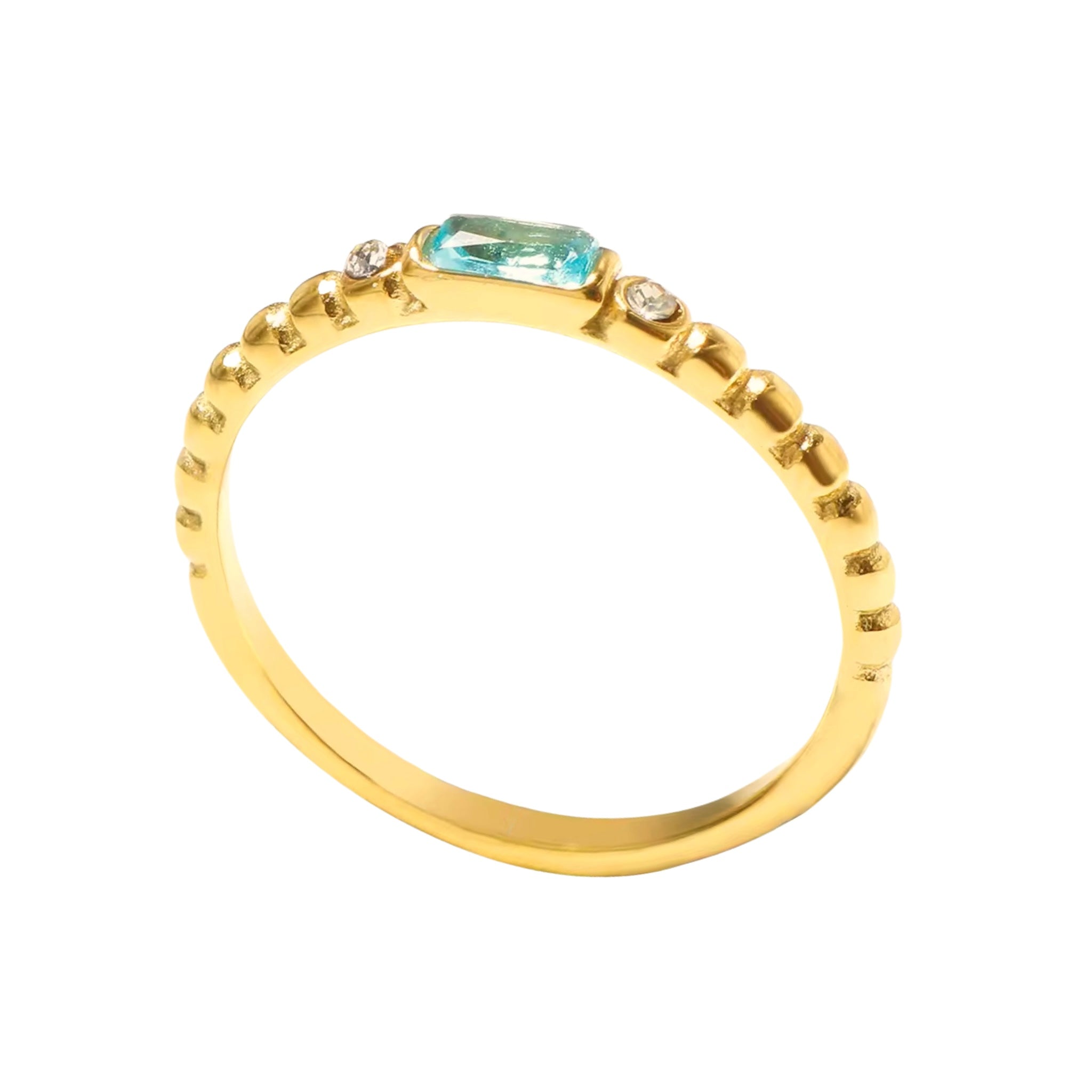 Stephia Baby Blue Dainty Ring