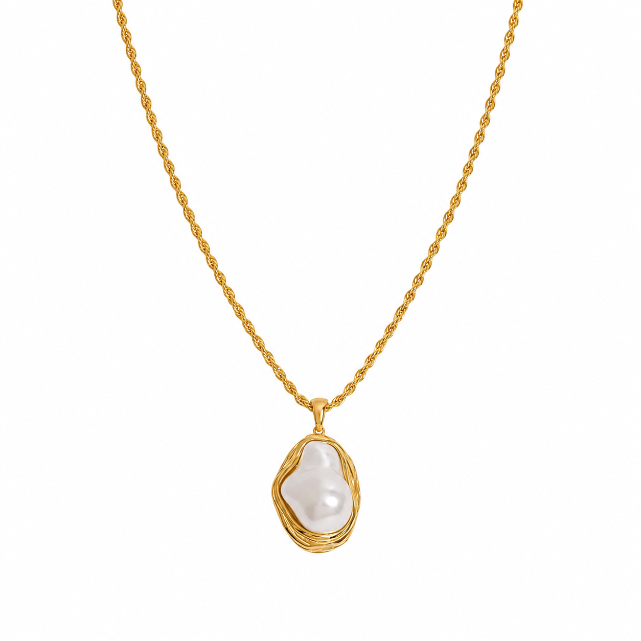 Belize Pearl Drop Necklace