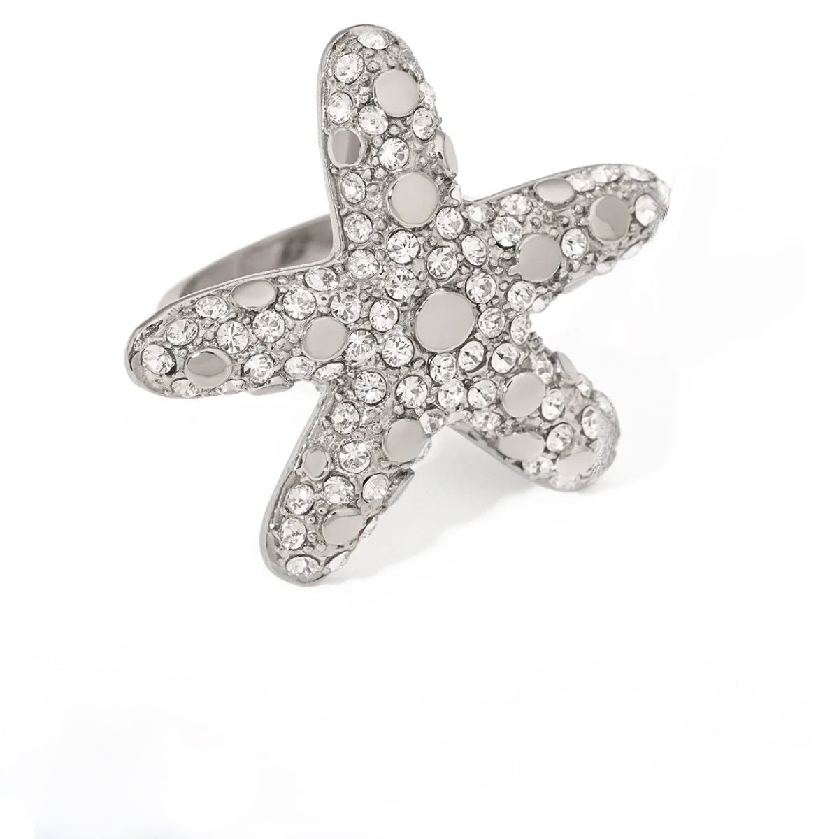 Maui Silver StarFish Ring