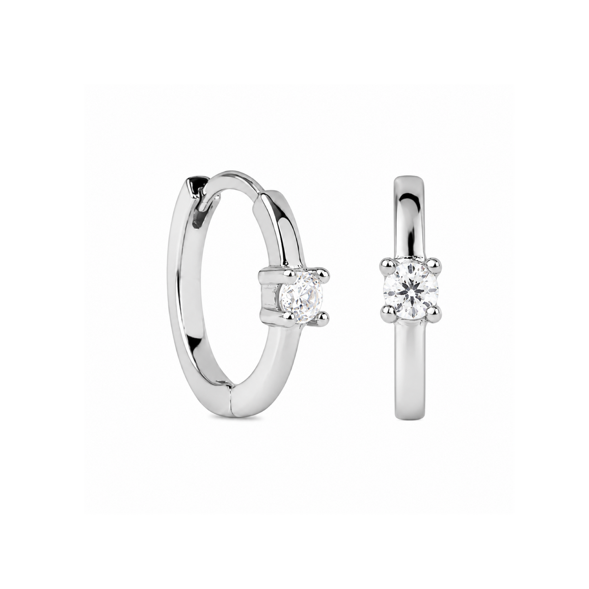 Pixie 6mm Silver Earrings