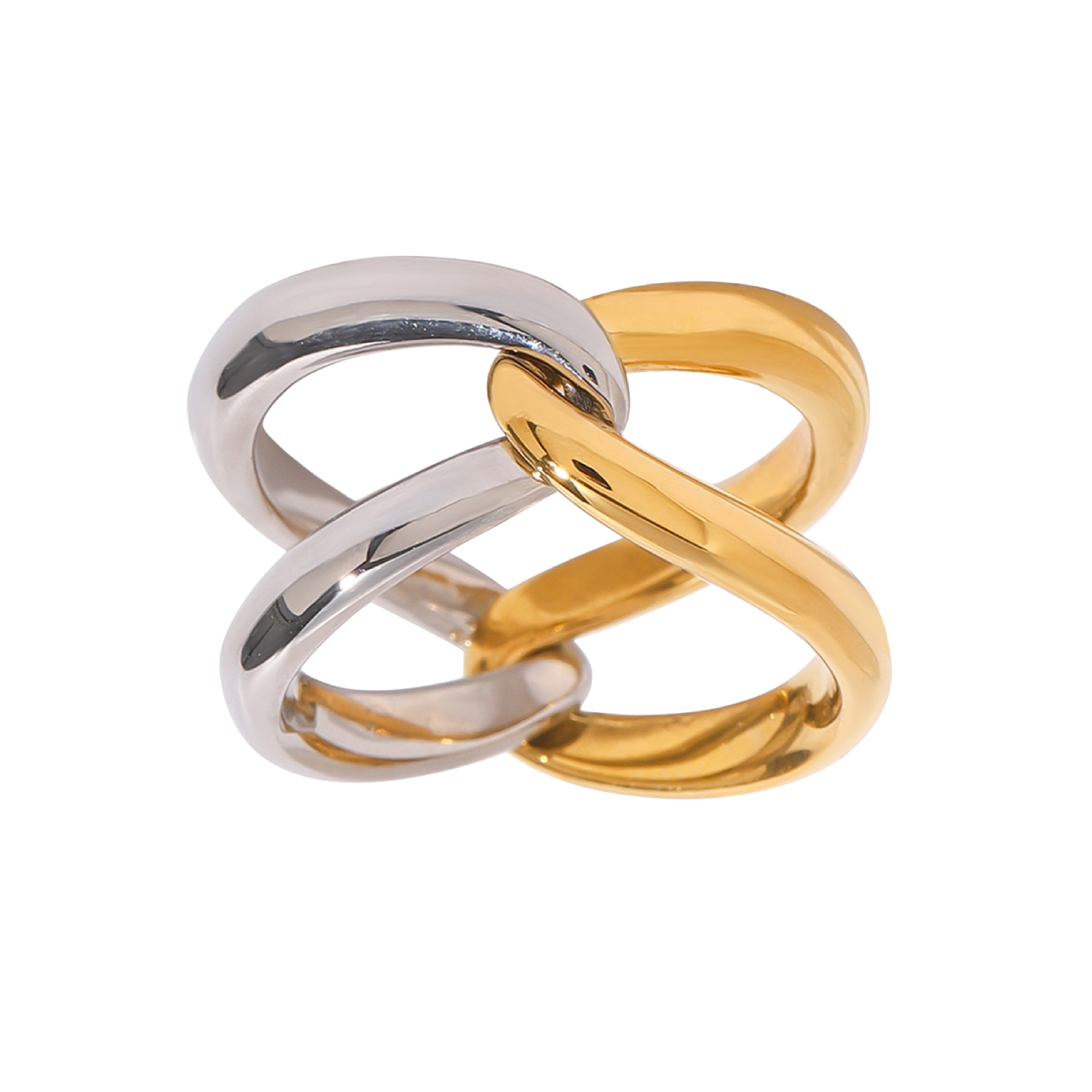 Lilla Twist Mixed Toned Ring