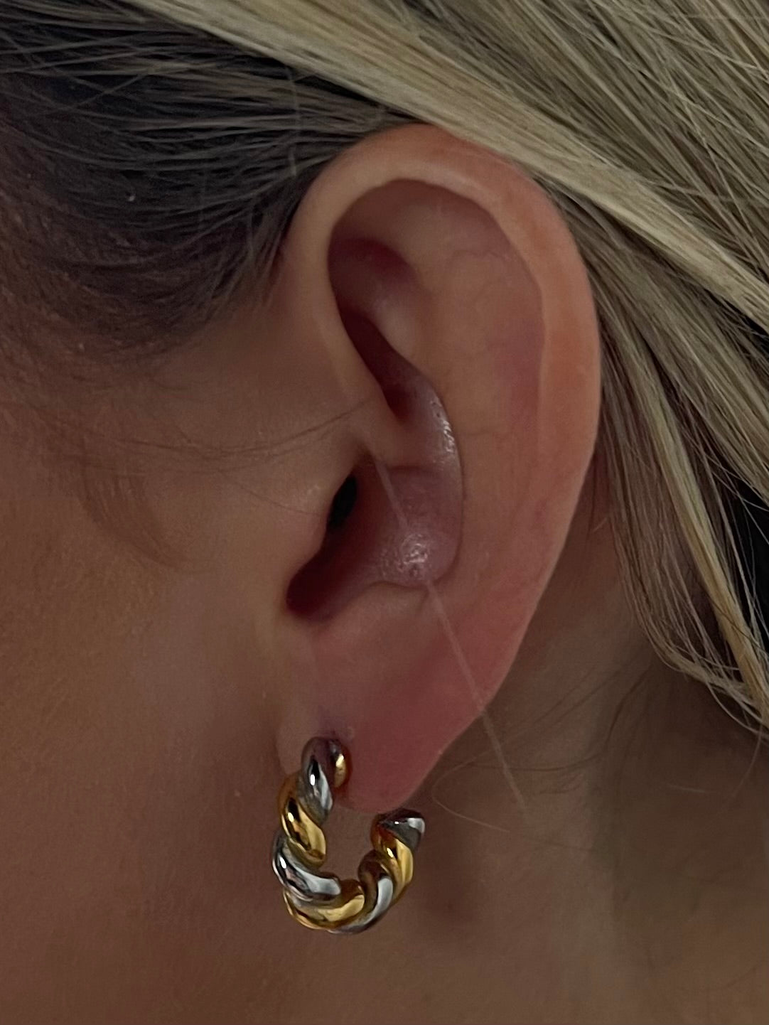 Tanna mixed toned earring