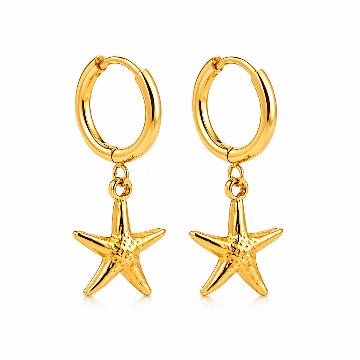 Starfish Huggie Earrings