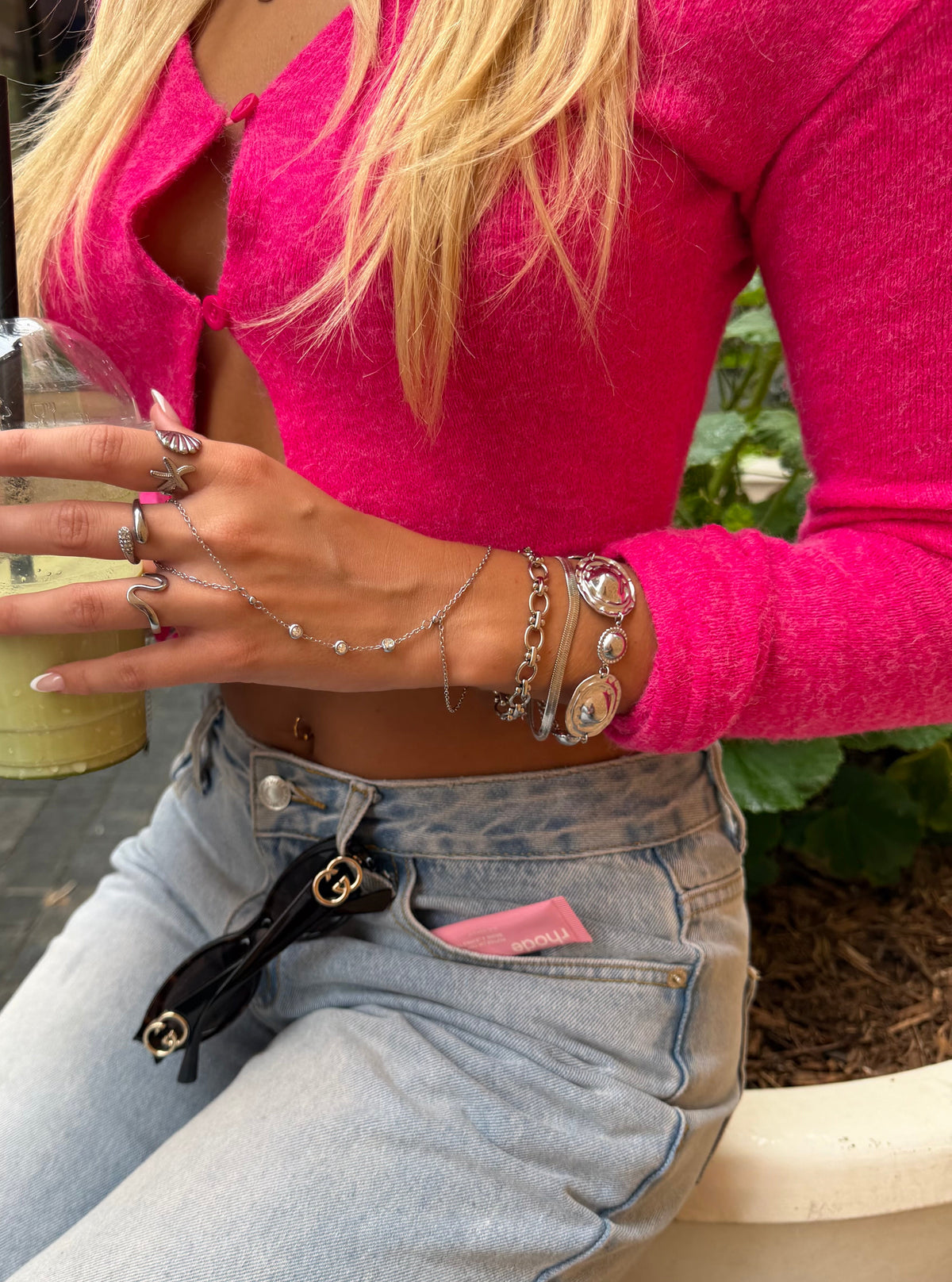 Snake Chain Silver Bracelet