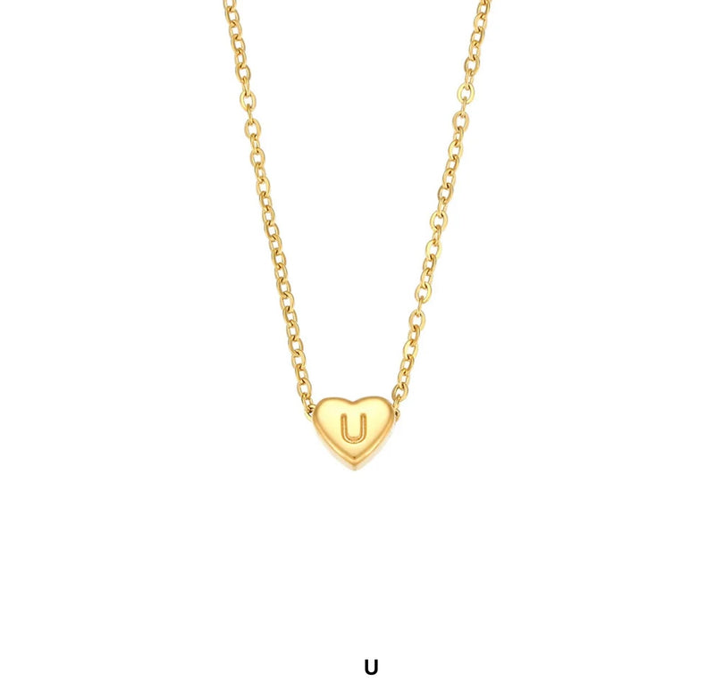 Heart Letter Necklace