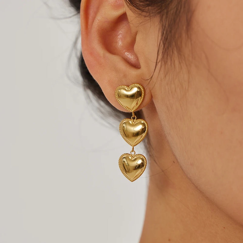 Natassis Heart Earrings