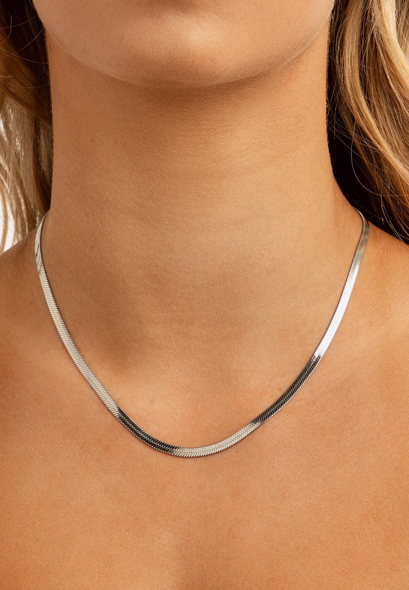 Snake Silver Chain Necklace