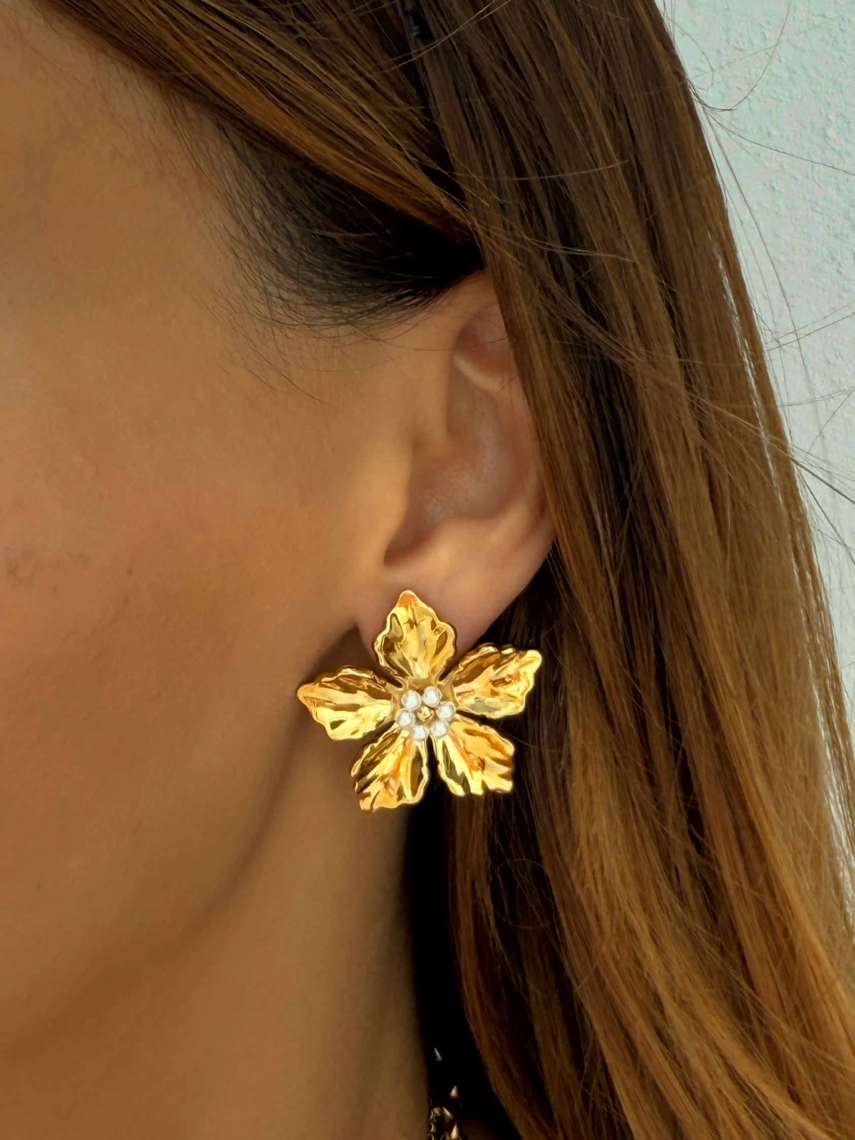 August Flower Earrings