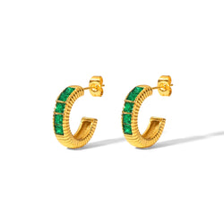 Amara green earrings