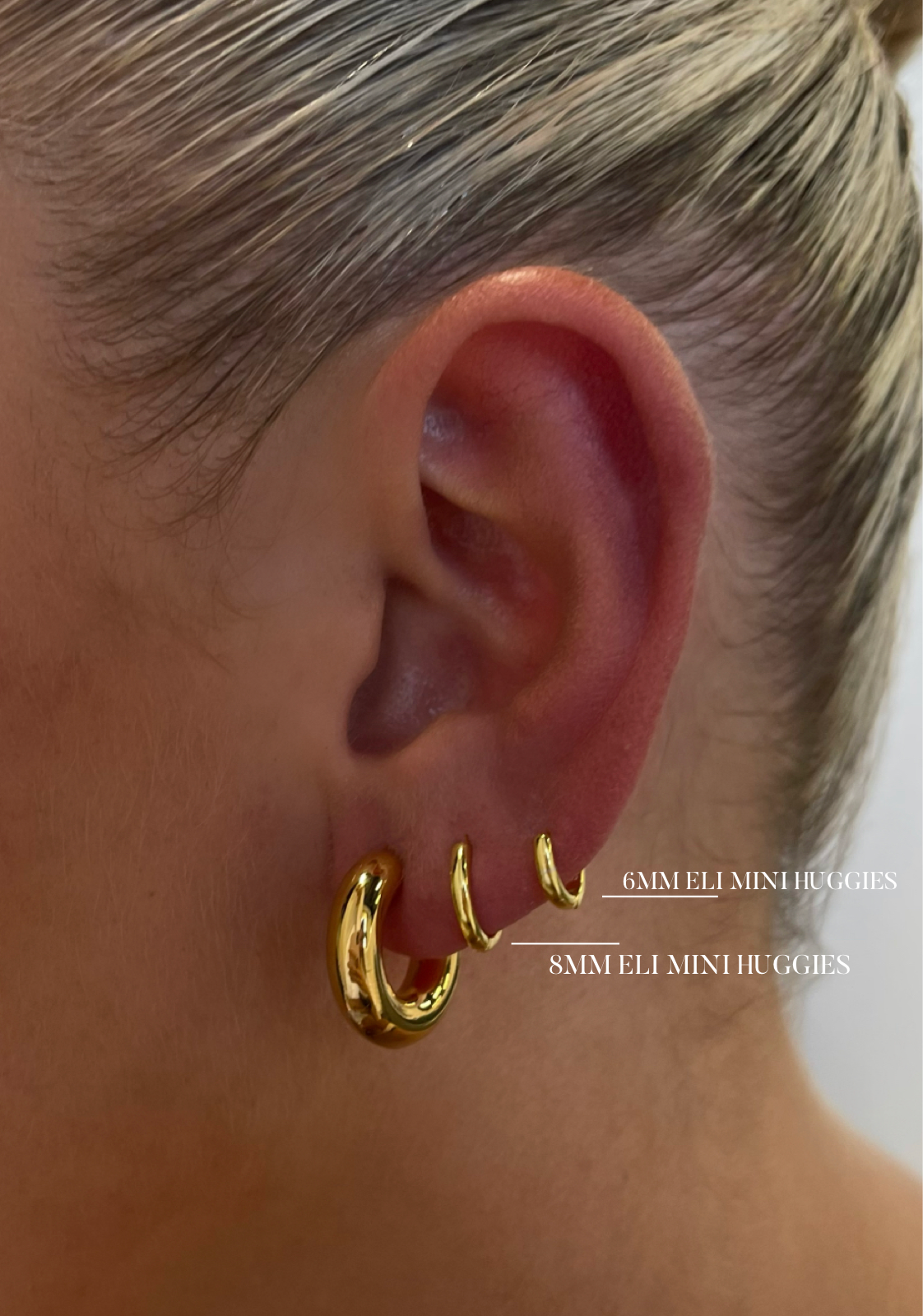 Eli 8mm Mini Huggie Earrings