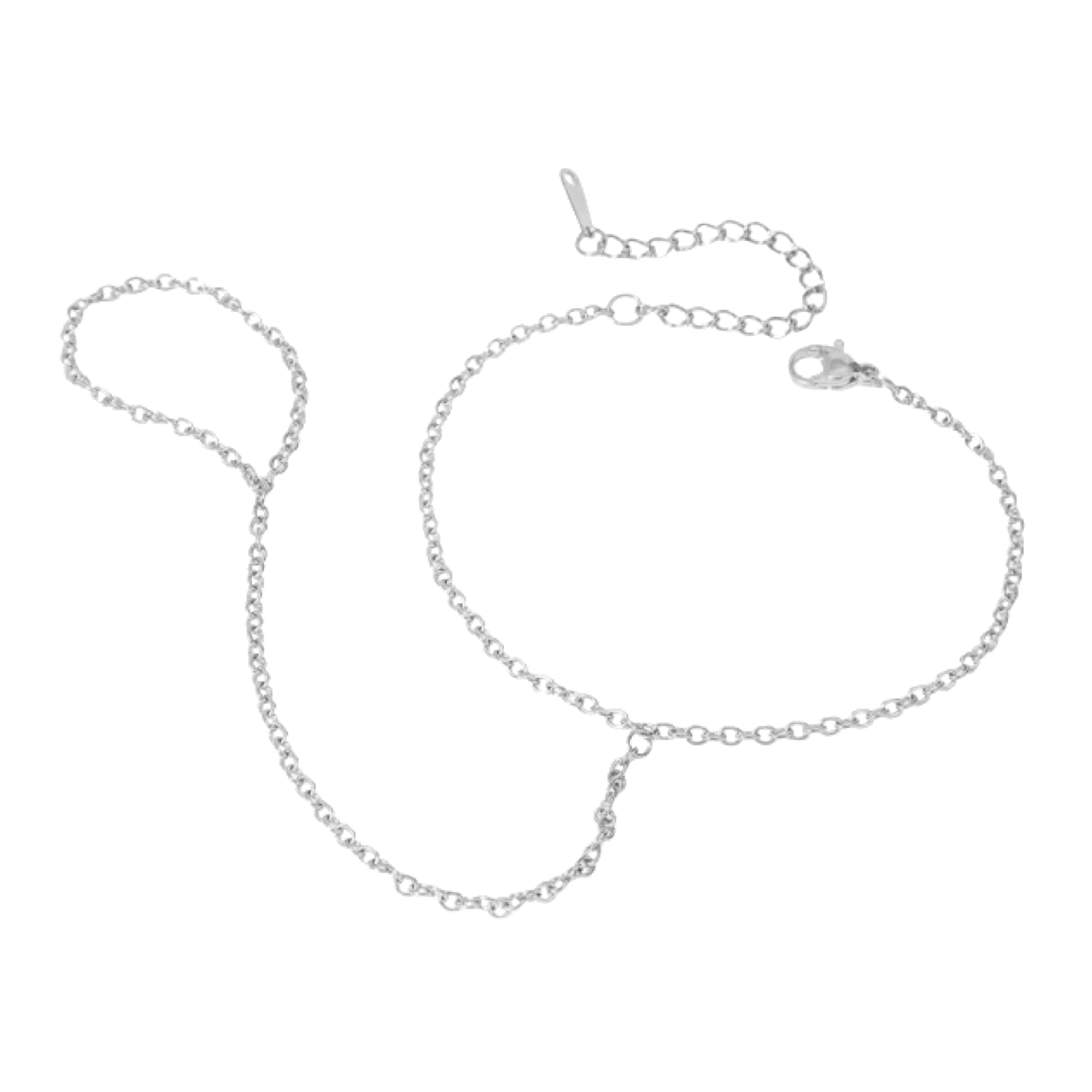 Jemima Silver Plain HandChain