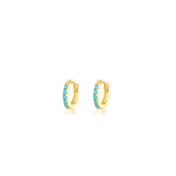 Aella turquoise 6mm earring