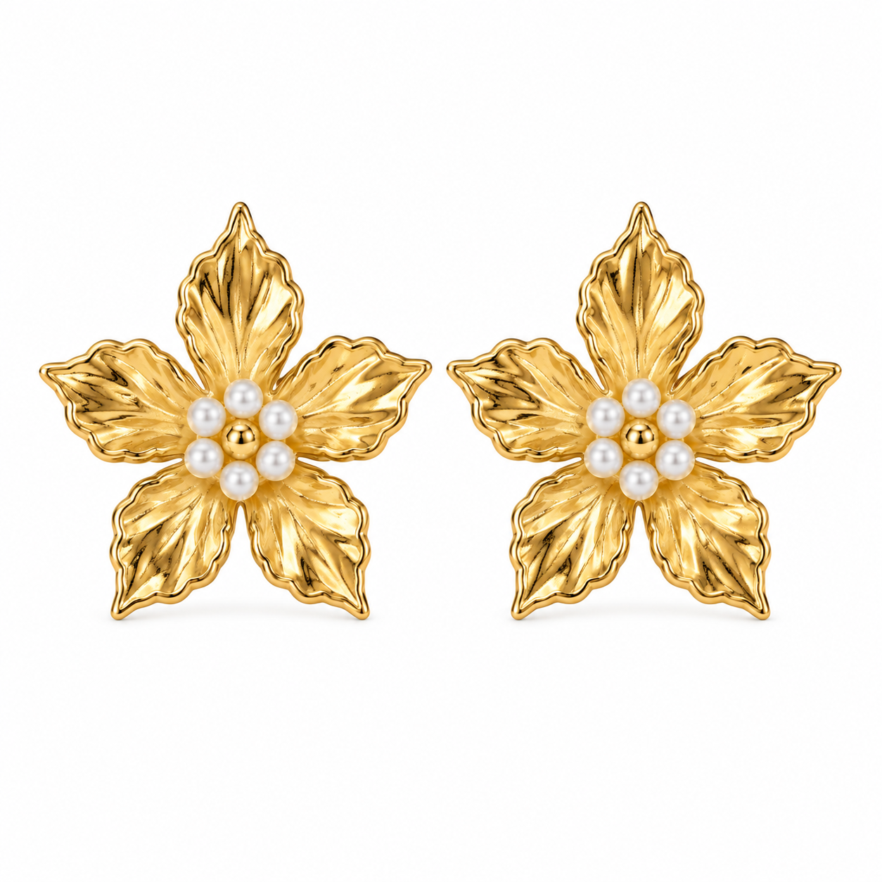 August Flower Earrings