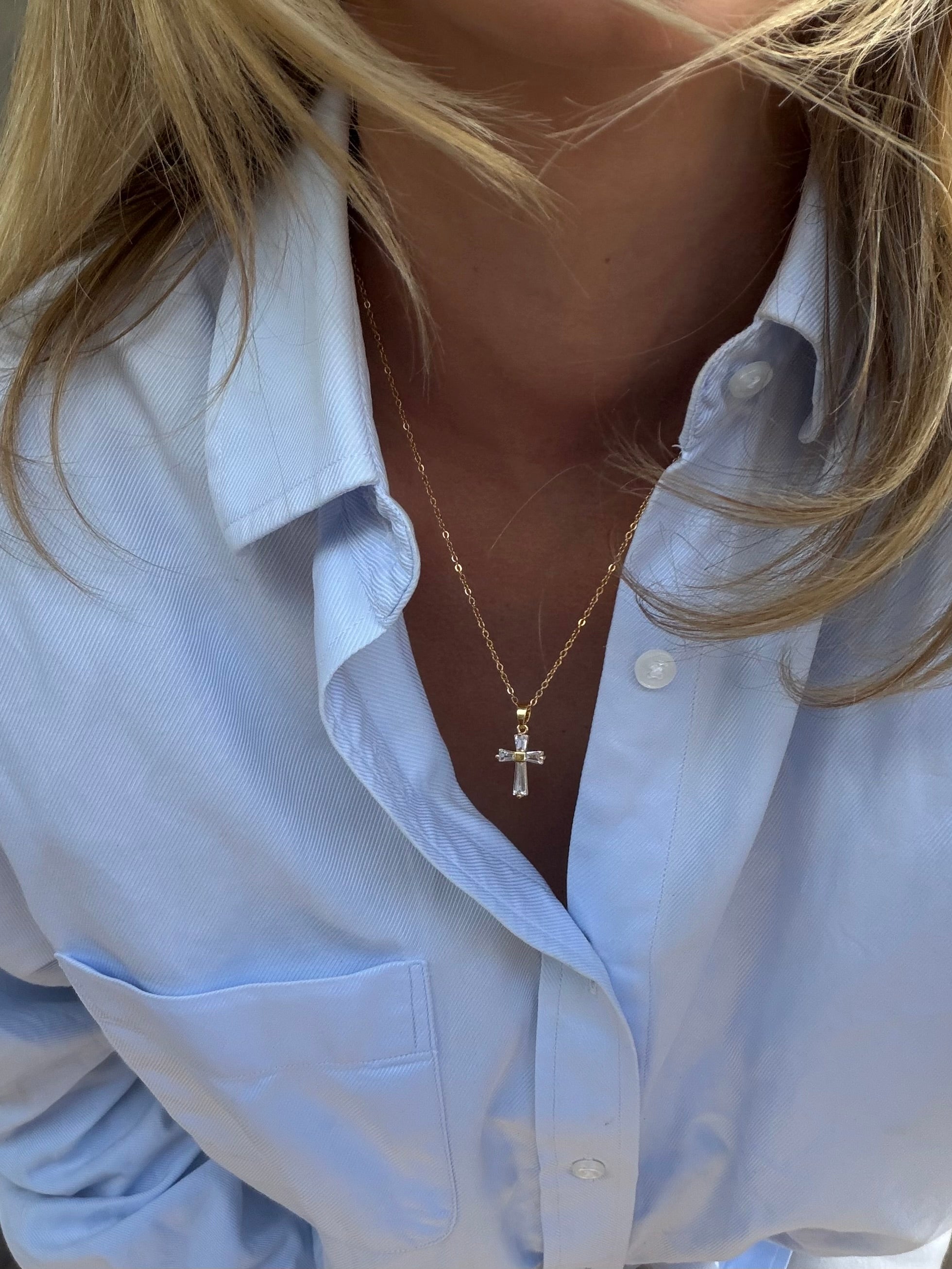 Solar Cross Necklace