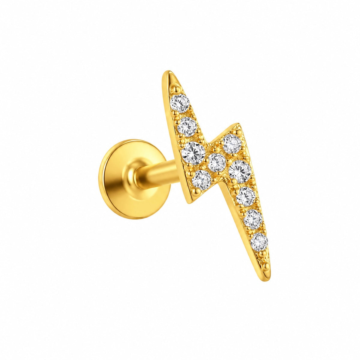 Lighting Bolt Flat Back