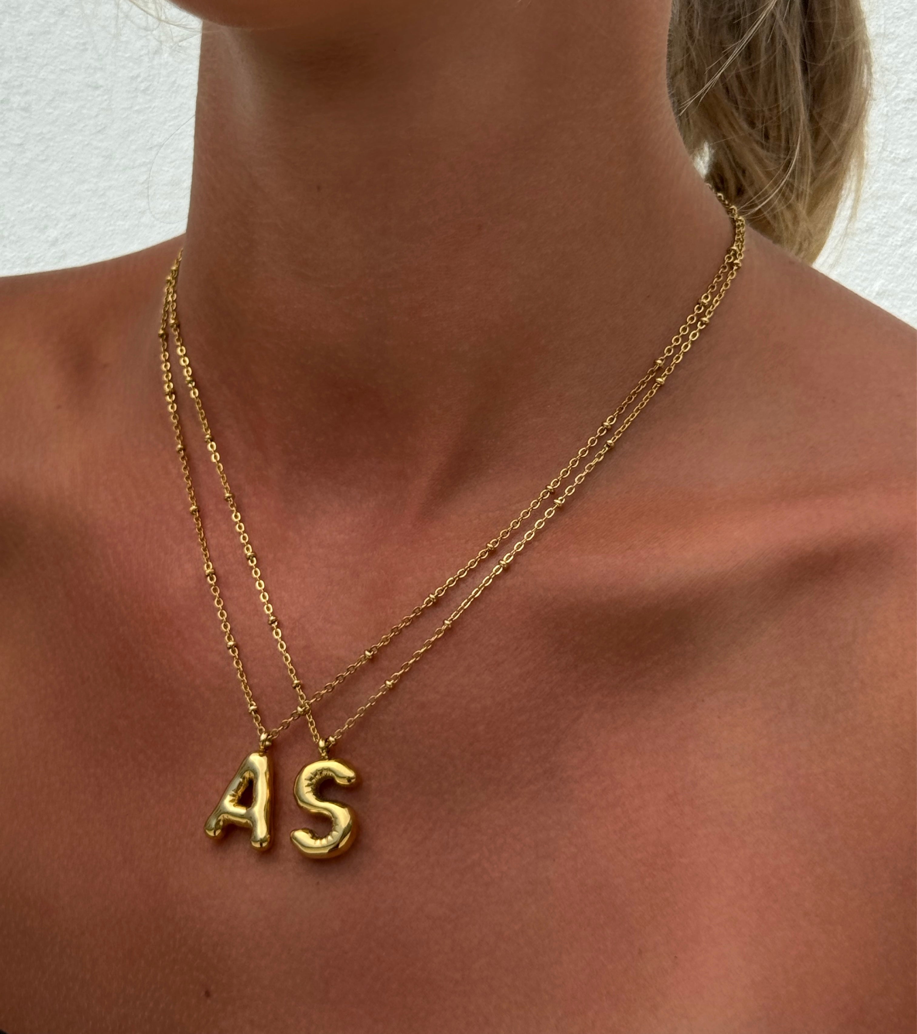 Ballon Letter Necklace’s