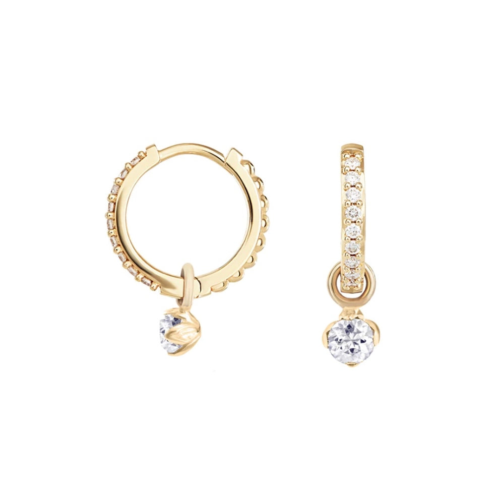 Loie white earrings
