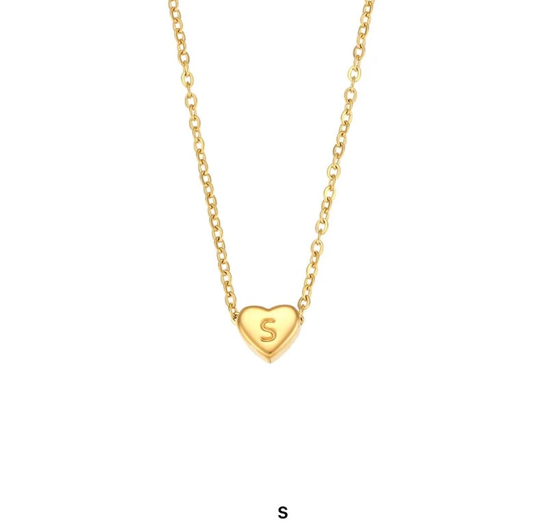 Heart Letter Necklace