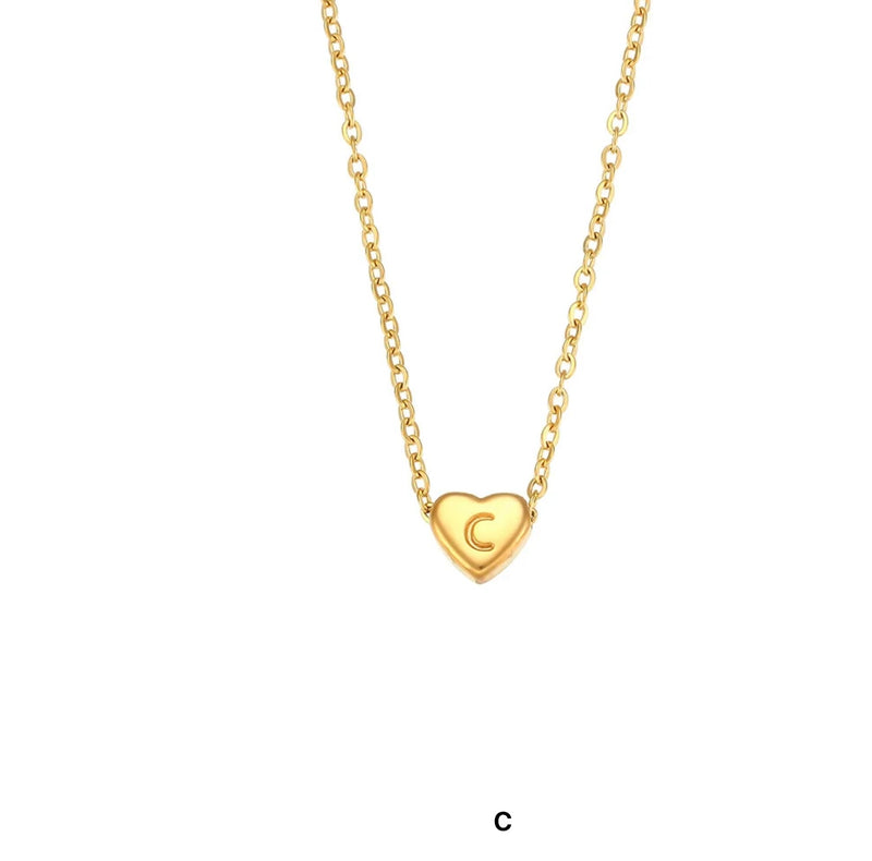 Heart Letter Necklace