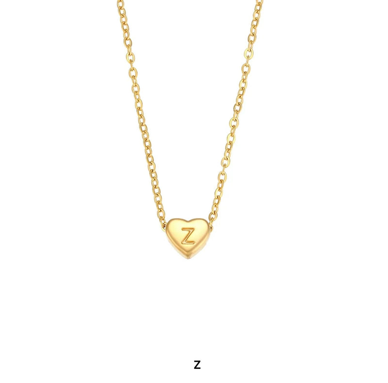 Heart Letter Necklace