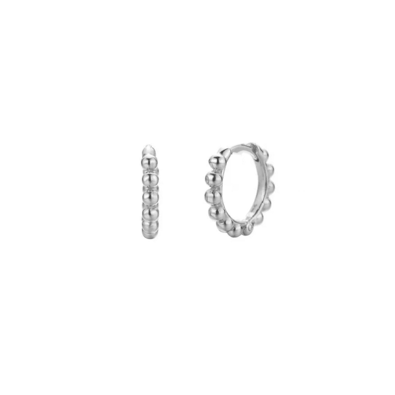 Tash 10mm silver earring